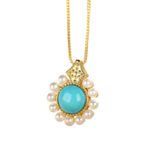 Pearl Pendant Necklace - Elegant Retro Charm