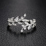 925 Silver Zirconia Tree Branch Ring