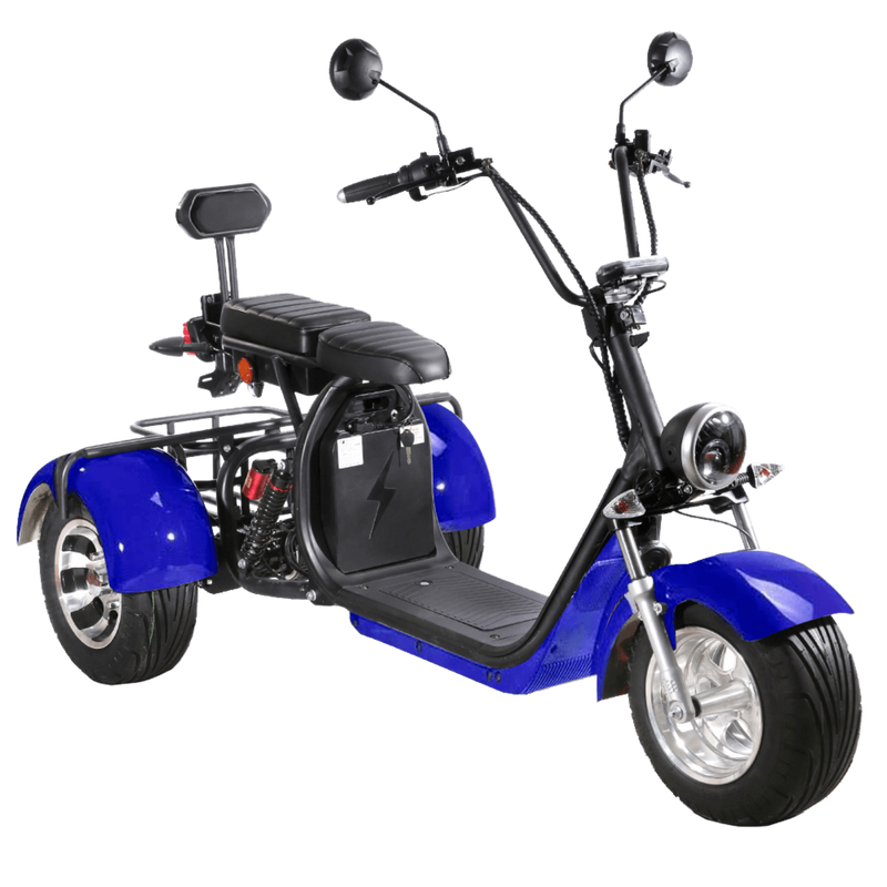 SoverSky T7.1 60V 2000W Fat Tire Electric Trike Scooter - SOV-T71-20AH-RED