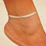 Ankle Bracelets for Women – Boho Gold & Silver Tassel Chain with Snake, Starfish, and Heart Charms