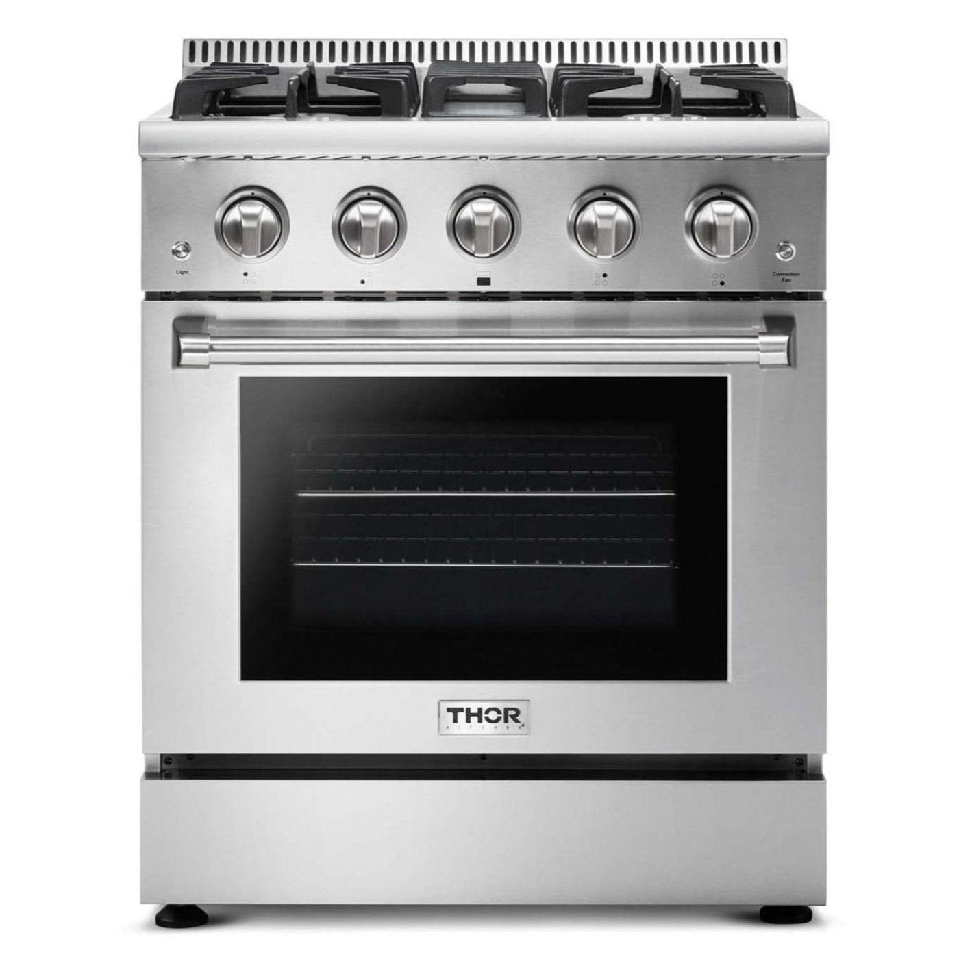 Natural Gas Range 30 inch 4.2 cu. ft. in Stainless Steel - Heat AC & Co.