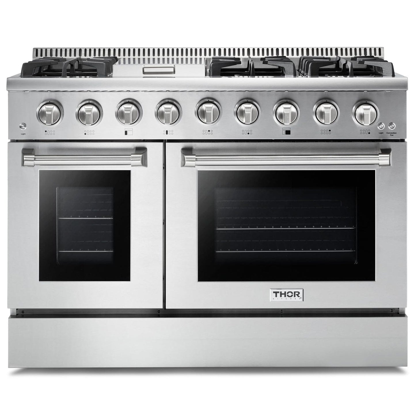 Propane Gas Range 48 inch 6.7 cu. ft. in Stainless Steel - Heat AC & Co.