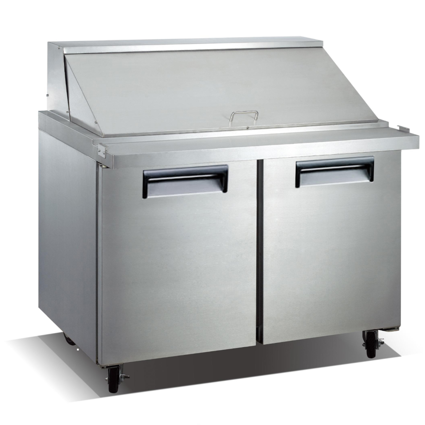 Adcraft USSLM-2D U-STAR Mega Top Refrigerated Two Section Salad/Sandwich Prep Table - ACUSSLM2D