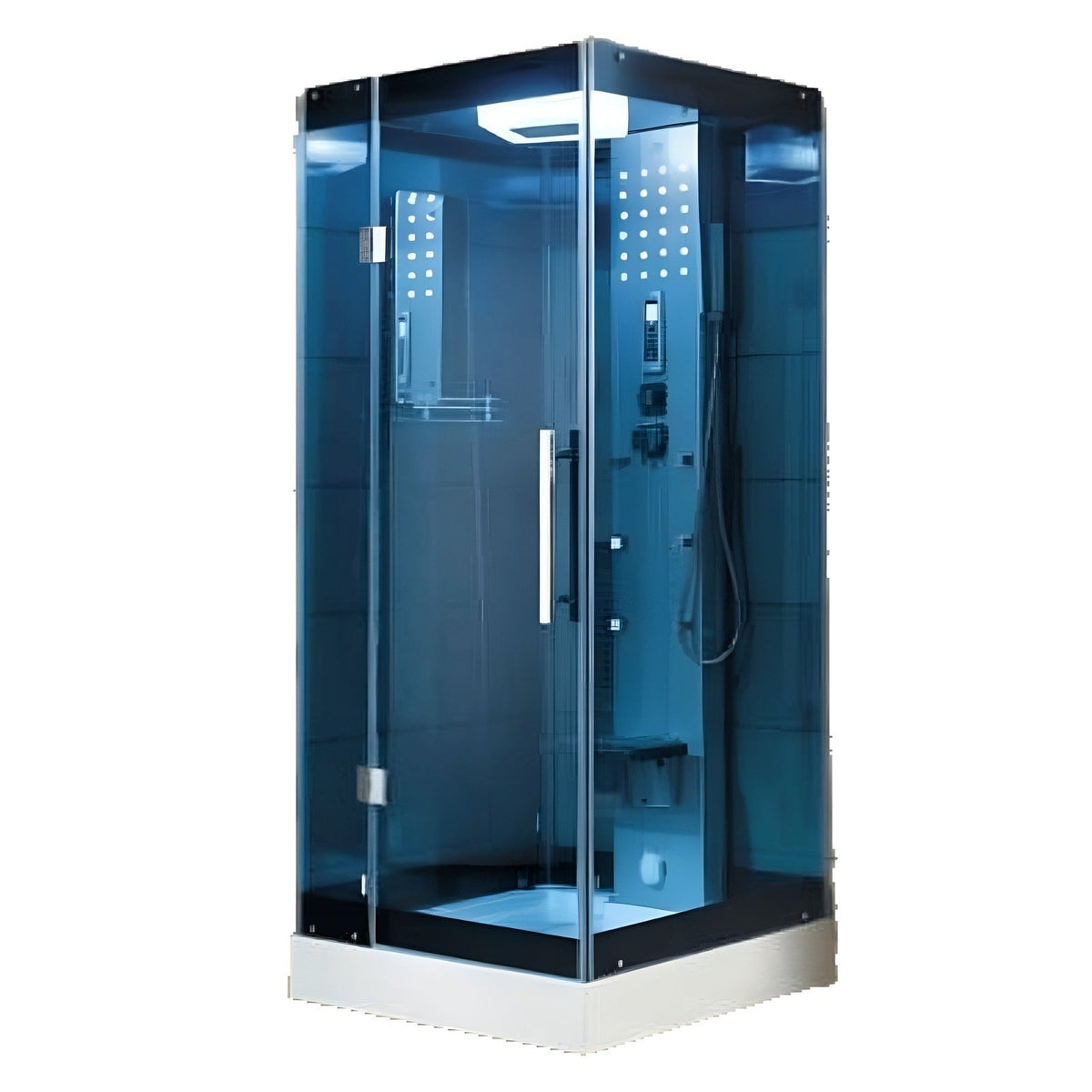 Mesa Steam Shower Blue Glass - WS-303A