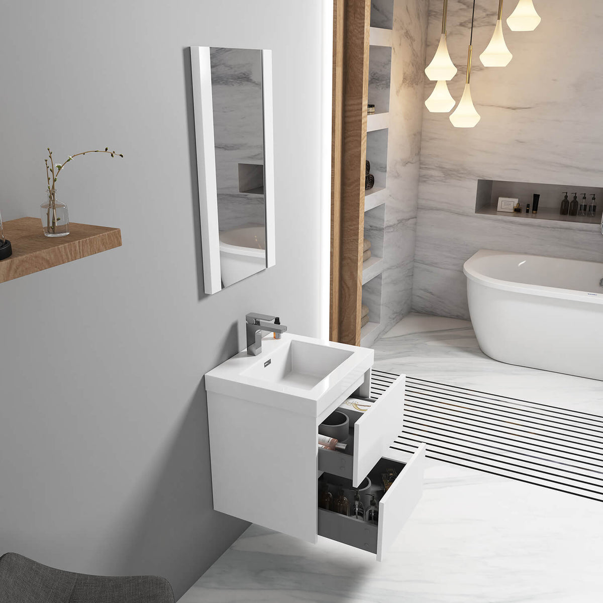 Blossom Valencia 20 Inch Bathroom Vanity - V8016 20 01