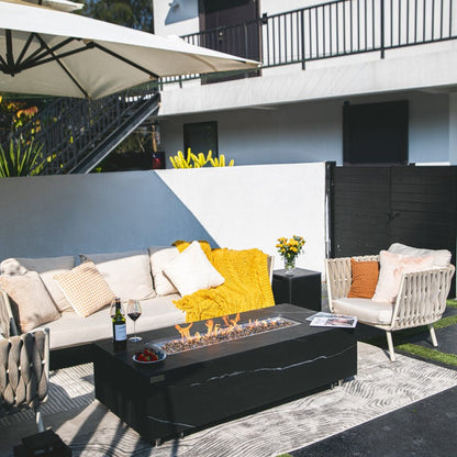 Varna Fire Table Outdoor with Flame