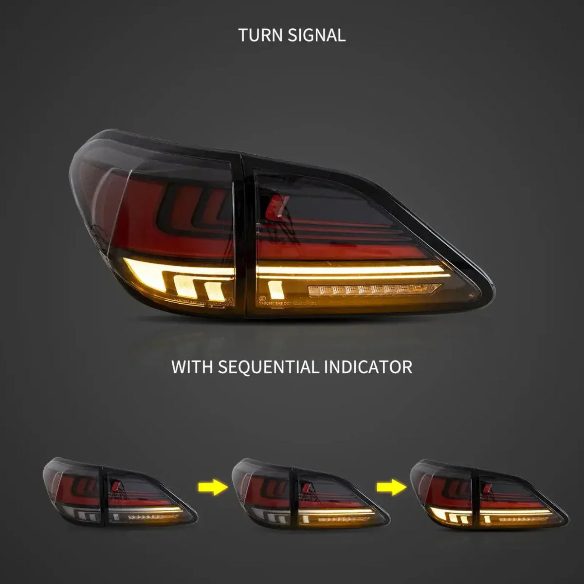 AuxbeamLED Tail Lights Assembly With Dynamic Welcome Lighting For 2008-2014 Lexus RX Series 3th Gen (AL10)(JAPAN BUILT) - ZC000167