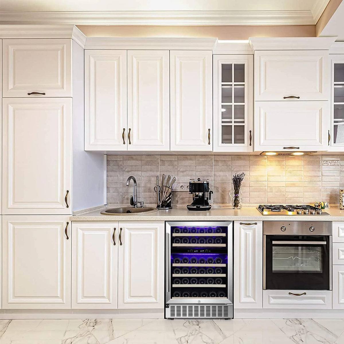 Antarctic Star 24" Wine Cooler Beverage Refrigerator - W51145B