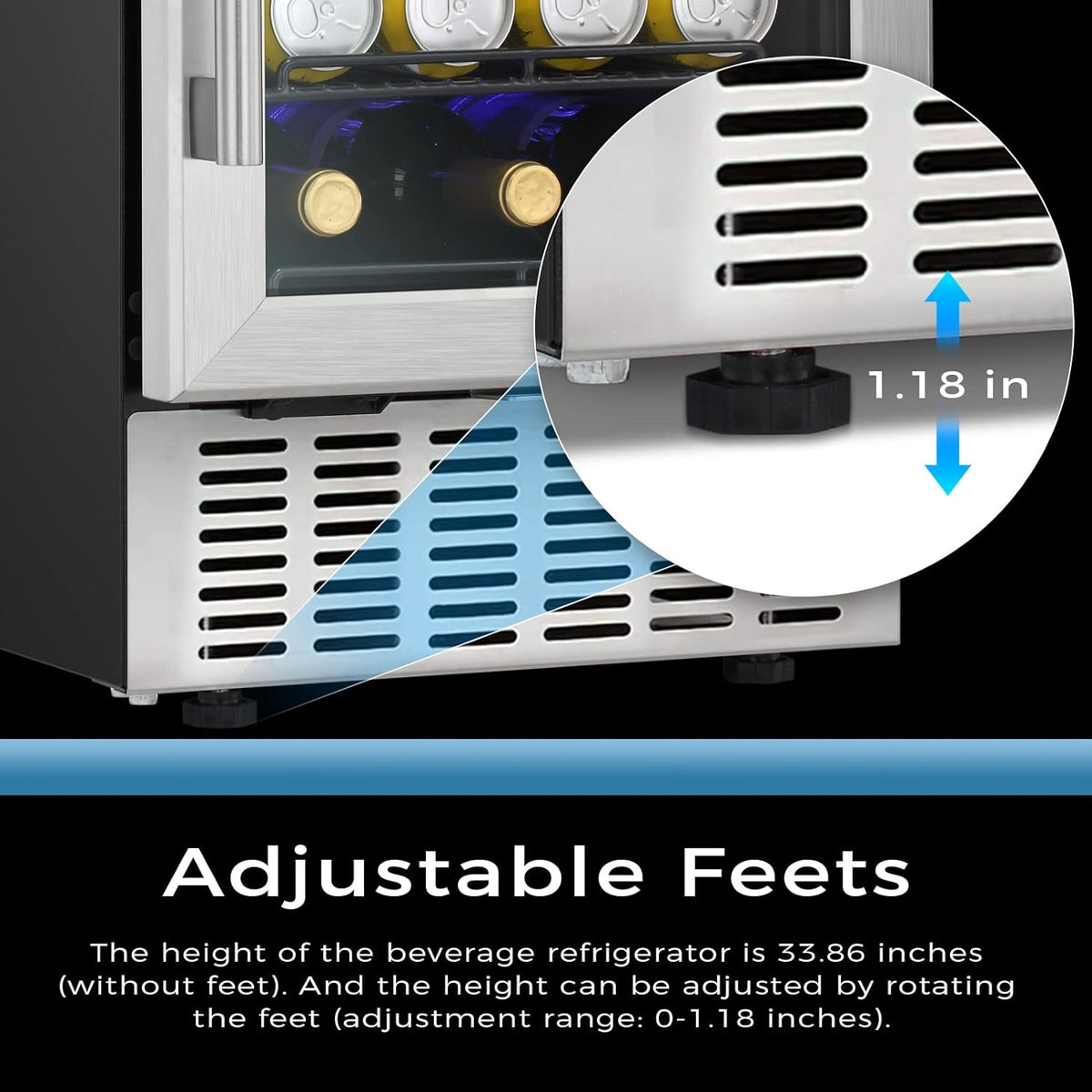 Antarctic Star 15 Inch Beverage Refrigerator - W5174C