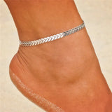 Ankle Bracelets for Women – Boho Gold & Silver Tassel Chain with Snake, Starfish, and Heart Charms