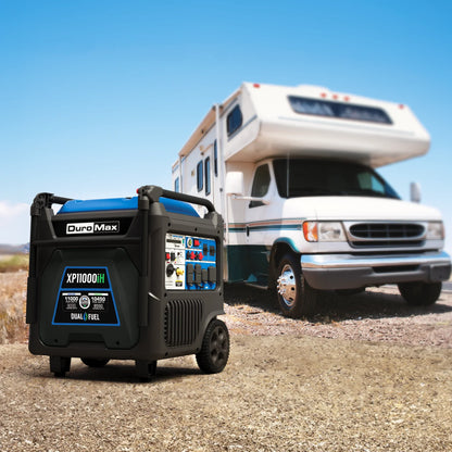 DuroMax 11,000 Watt Portable Dual Fuel Inverter Generator w/ CO Alert