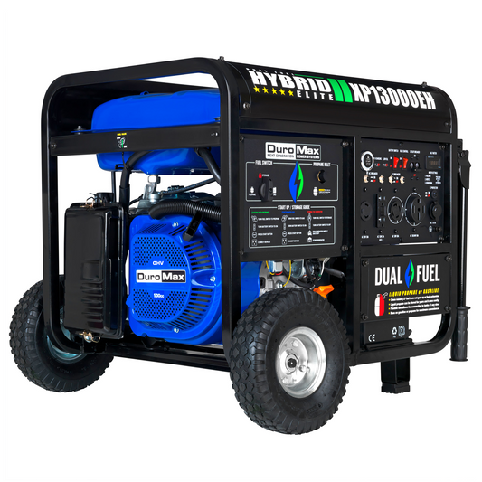 DuroMax 13,000 Watt Portable Dual Fuel Gas Propane Generator - XP13000EH - Engines & Co.