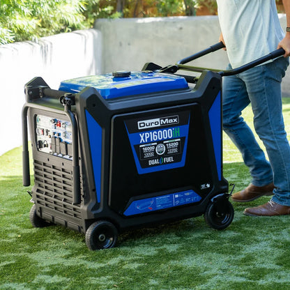 DuroMax 16,000 Watt V-Twin Dual Fuel Portable Digital Inverter Generator