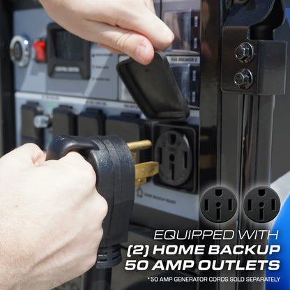 DuroMax 15,500 Watt Dual Fuel Portable Generator w/ CO Alert