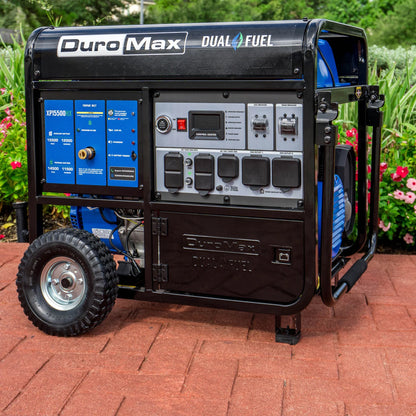 DuroMax 15,500 Watt Dual Fuel Portable Generator w/ CO Alert