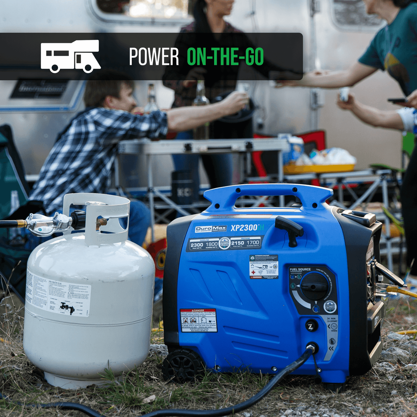 DuroMax 2,300 Watt Portable Dual Fuel Inverter Generator w/ CO Alert - XP2300iH - Engines & Co.