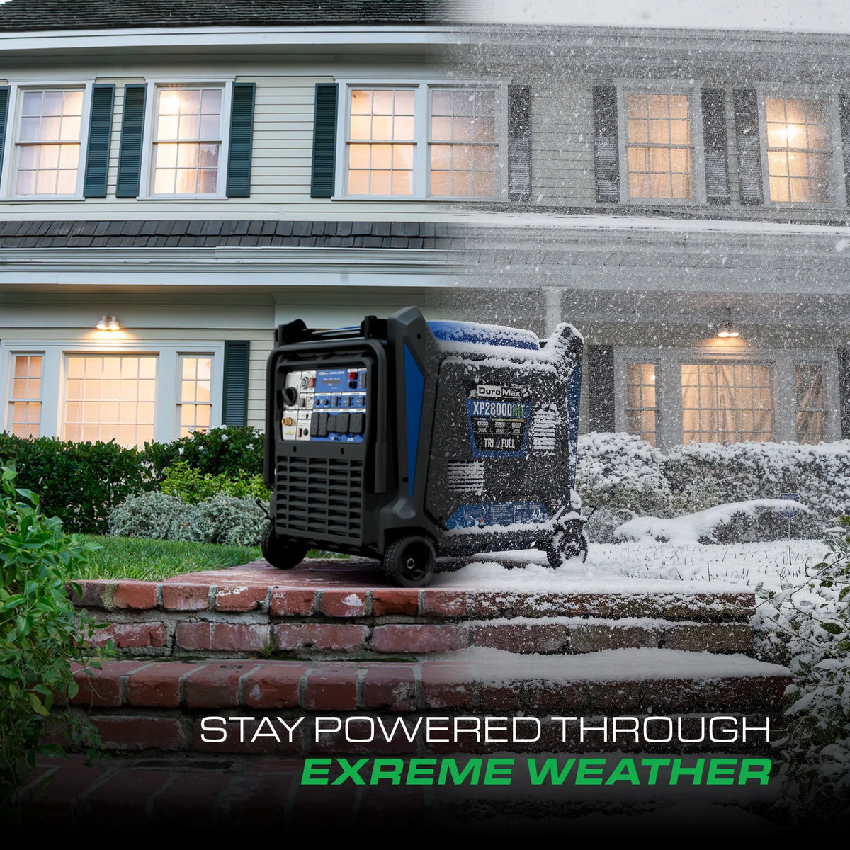 DuroMax 28,000 Watt V-Twin Tri Fuel Portable Digital Inverter Generator