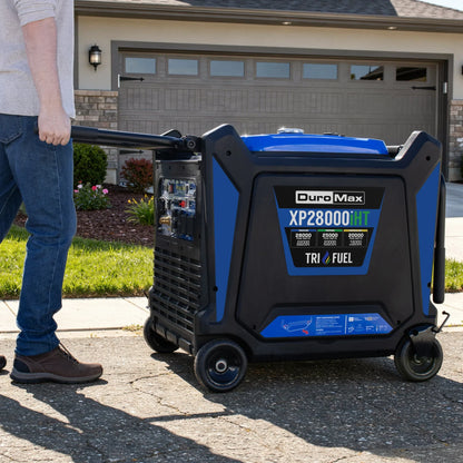 DuroMax 28,000 Watt V-Twin Tri Fuel Portable Digital Inverter Generator