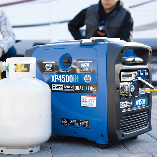 DuroMax 4,500 Watt Portable Dual Fuel Inverter Generator w/ CO Alert - XP4500iH - Engines & Co.