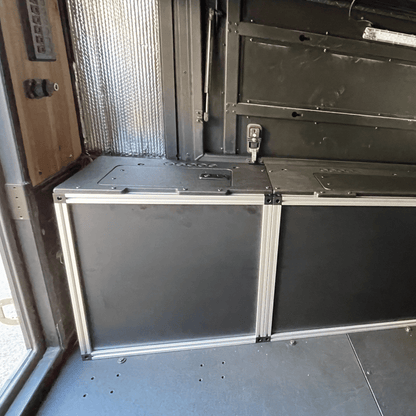 GOOSE GEAR Alu-Cab Alu-Cabin Canopy Camper - Chevrolet Silverado 1500 / GMC Sierra 1500 2019-Present 4th Gen. - Rear Utility Module - 6259-GGR-SH