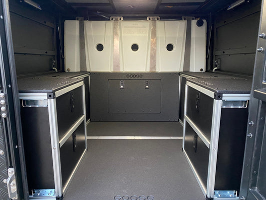 GOOSE GEAR Alu-Cab Canopy Camper - Midsize Truck - Lower Bulkhead Panel - 21" Height - 1797-GGR-SH