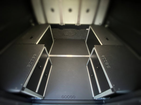 GOOSE GEAR Alu-Cab Canopy Camper V2 - Chevy Colorado/GMC Canyon 2015-2022 2nd Gen. - Bed Plate System - 5' Bed - 1816-GGR-SH