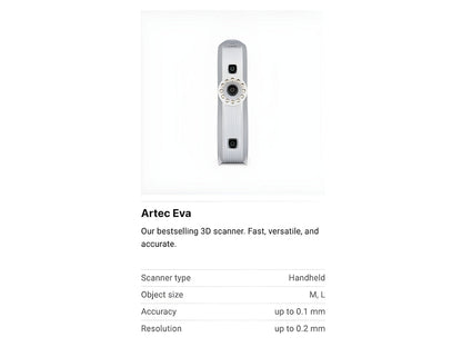 Artec Eva 3D Scanner