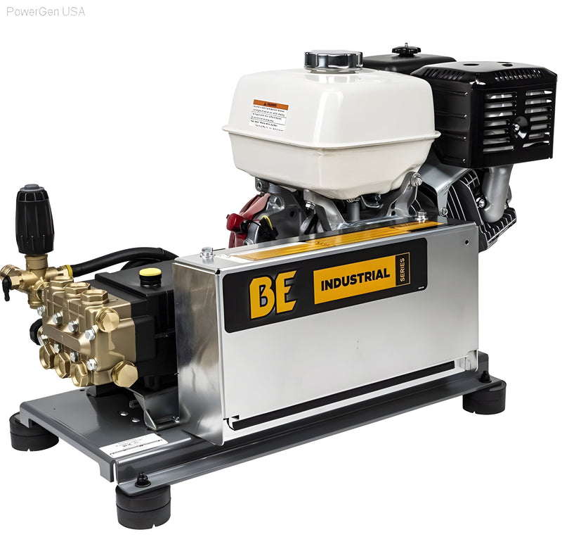 BE Power Equipment 4000 PSI 4.0 GPM Gas Pressure Washer with Honda GX390 Engine and General Triplex Pump - PowerGen USA - B4013HTBG