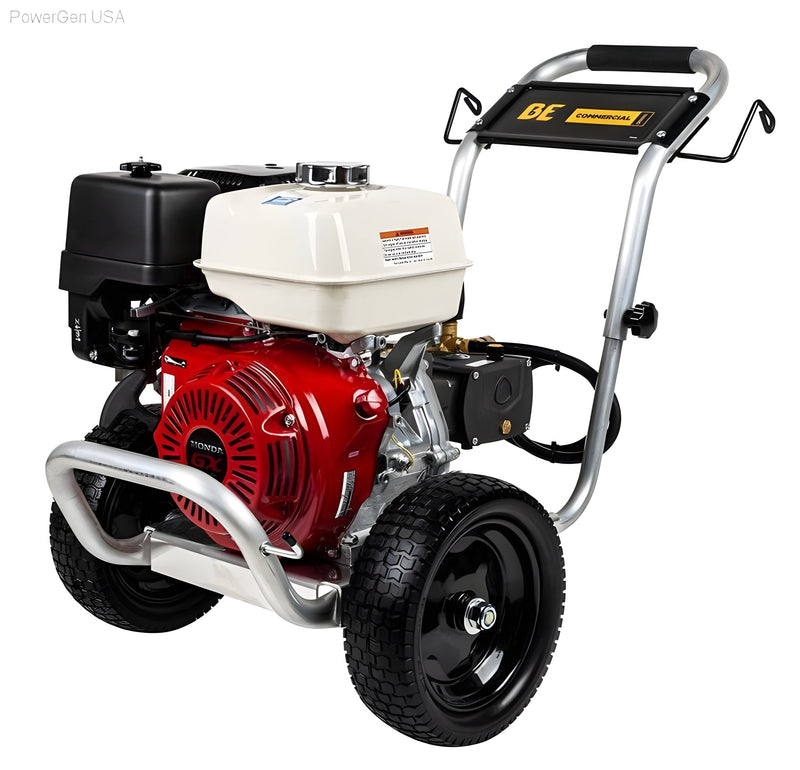 BE Power Equipment 4000 PSI 4.0 GPM Gas Pressure Washer with Honda GX390 Engine and AR Triplex Pump - PowerGen USA - B4013HAAS
