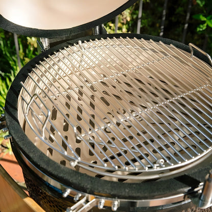 Coyote Asado Smoker with Stand & Side Shelves - C1CHCS-FS