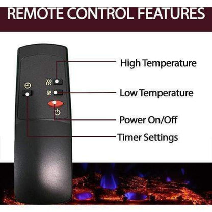 Cambridge 32-In. Sawyer Industrial Electric Fireplace Mantel with Enhanced Log Display and Color Changing Flames, - CAM5332-1MAHLG3