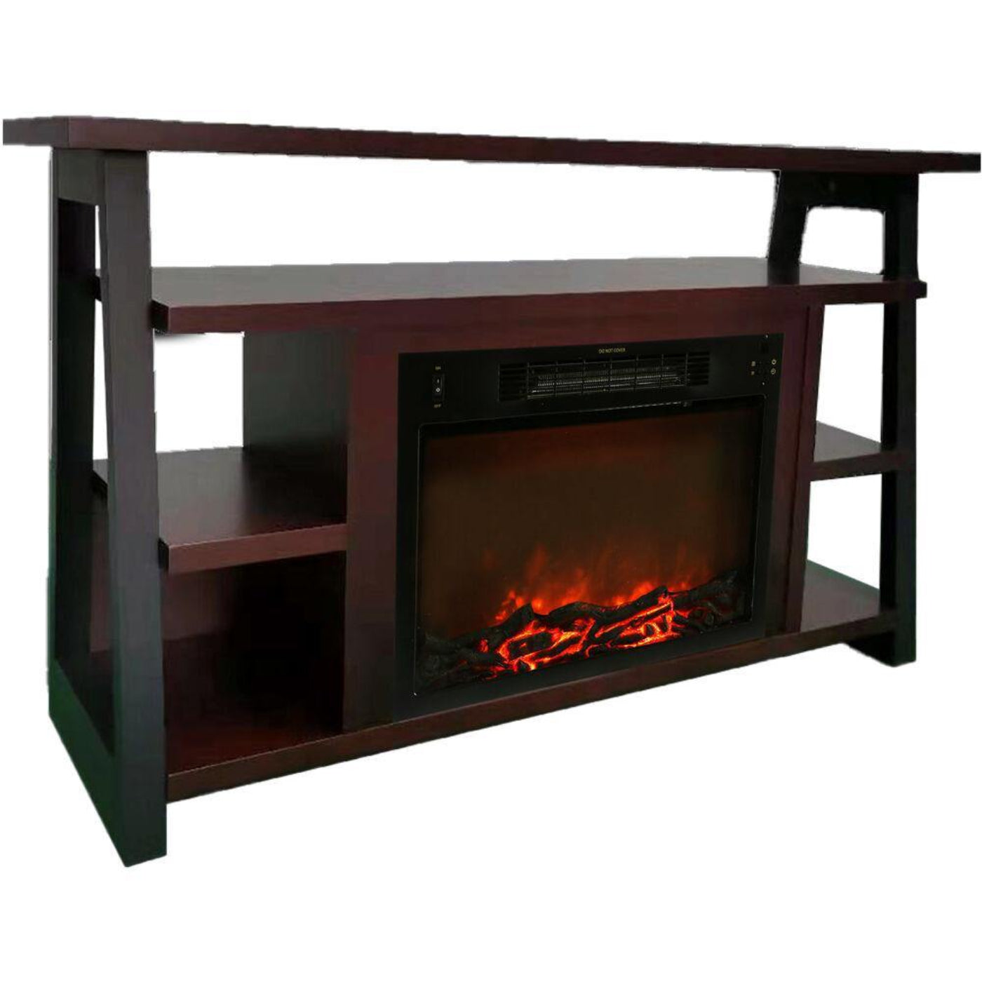 Cambridge 32-In. Sawyer Industrial Electric Fireplace Mantel with Realistic Log Display and Color Changing Flames - CAM5332-1MAH