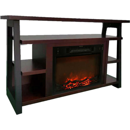 Cambridge 32-In. Sawyer Industrial Electric Fireplace Mantel with Realistic Log Display and Color Changing Flames - CAM5332-1MAH