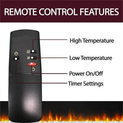 Cambridge Savona 59 In. Electric Fireplace in Cherry with Entertainment Stand and Multi-Color LED Flame Display, - CAM6022-1CHRLED