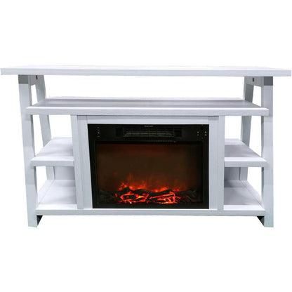 Cambridge 32-In. Sawyer Industrial Electric Fireplace Mantel with Realistic Log Display and Color Changing Flames - CAM5332-1MAH