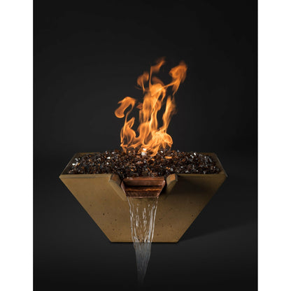 Slick Rock Square Cascade Fire on Glass