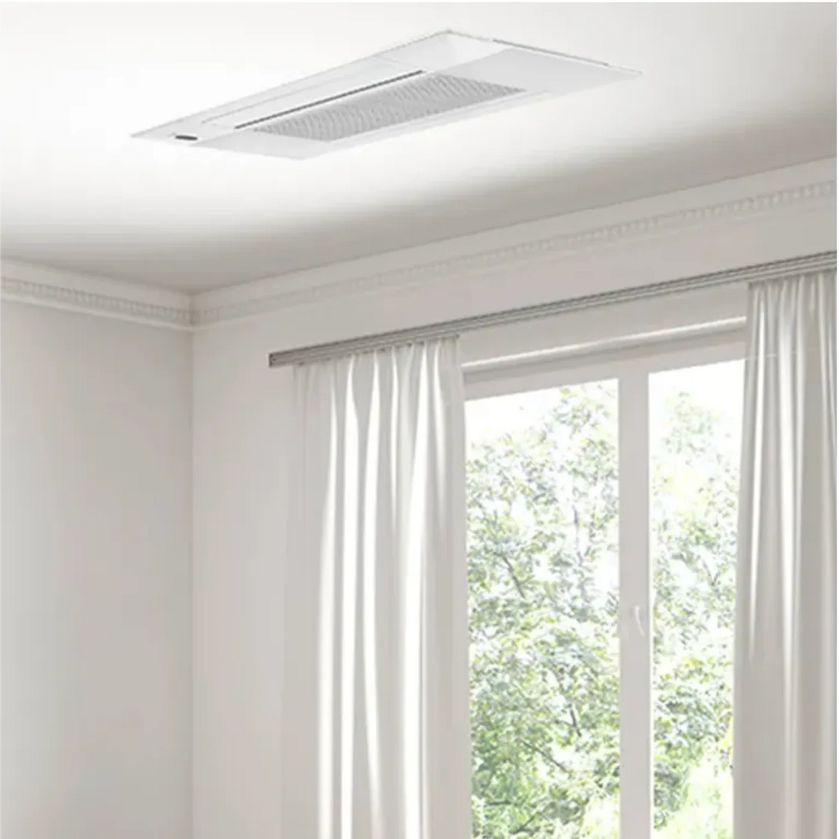 MRCOOL DIY 5th Gen 12,000 BTU Multi-Zone Mini Split Ceiling Cassette Air Handler 230V, -  DIYCASSETTE12HP-230C25-O