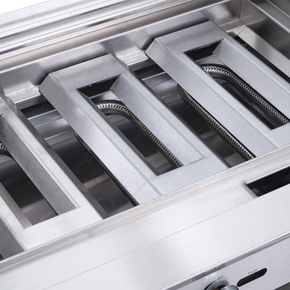 Chef AAA - TCCB24 Commercial 24 in. Countertop Charbroiler - TCCB24