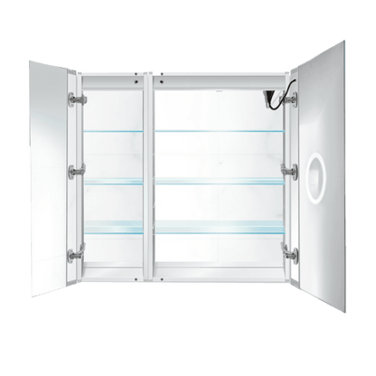 Krugg Svange 3636R 36" X 36" LED Bi-View Medicine Cabinet with Dimmer & Defogger SVANGE3636R