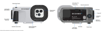 Zeagle Oceanic+ Dive Housing for use w/ iPhone - CAMERA404 HOUSING
