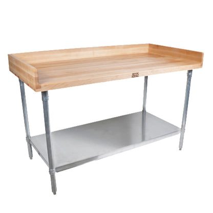 John Boos DNS09 Baker's Top 72" W x 30" D Work Table - JBDNS09