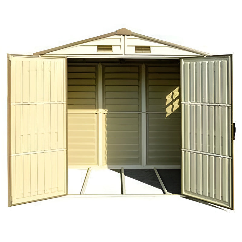 Duramax 8' x 6' StoreAll Vinyl Shed with Foundation 30115