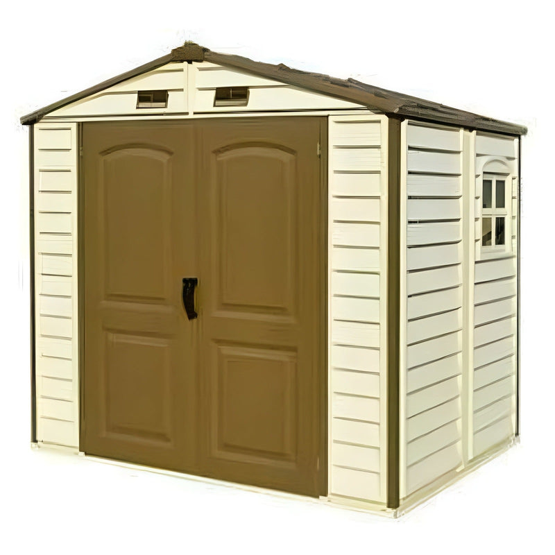 Duramax 8' x 6' StoreAll Vinyl Shed with Foundation 30115