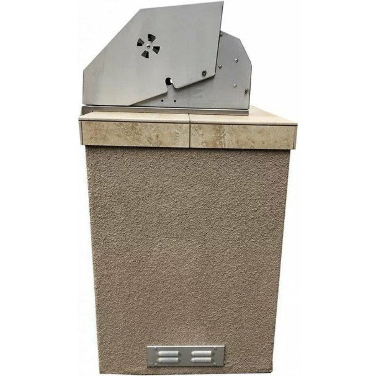 KOKOMO St. Martin 4' Charcoal Built In BBQ Island - ST.MARTIN