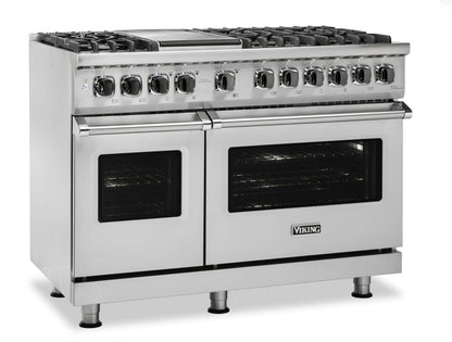 VIKING 48" Dual Fuel Range - VDR548 Viking 5 Series Gray - VDR5488BDG