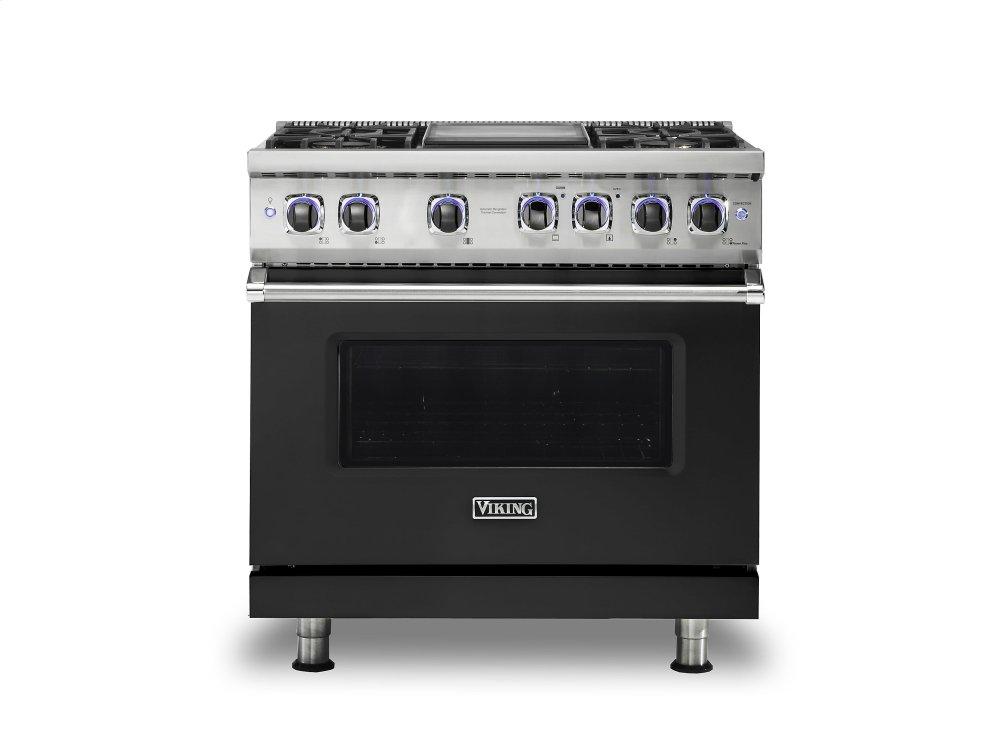 VIKING 36" Dual Fuel Range - VDR7362 Viking 7 Series Black - VDR73624GCSLP