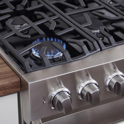 VIKING 30" Self-Cleaning Dual Fuel Range Viking 3 Series Blue - RVDR33025BNS