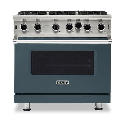 VIKING 36" Open Burner Gas Range Viking 5 Series Gray - VGIC53626BSQ