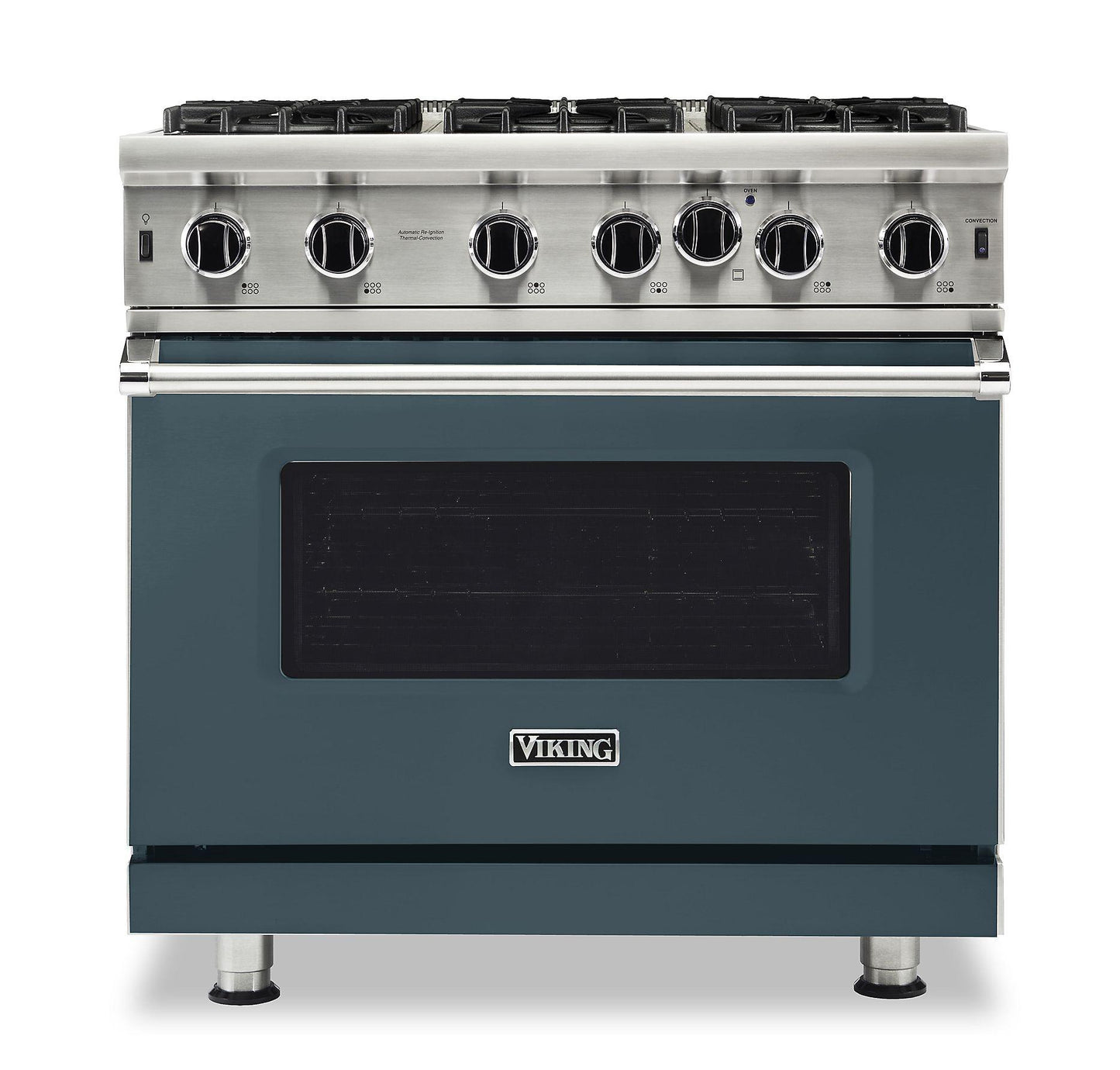 VIKING 36" Open Burner Gas Range Viking 5 Series Gray - VGIC53626BSQ