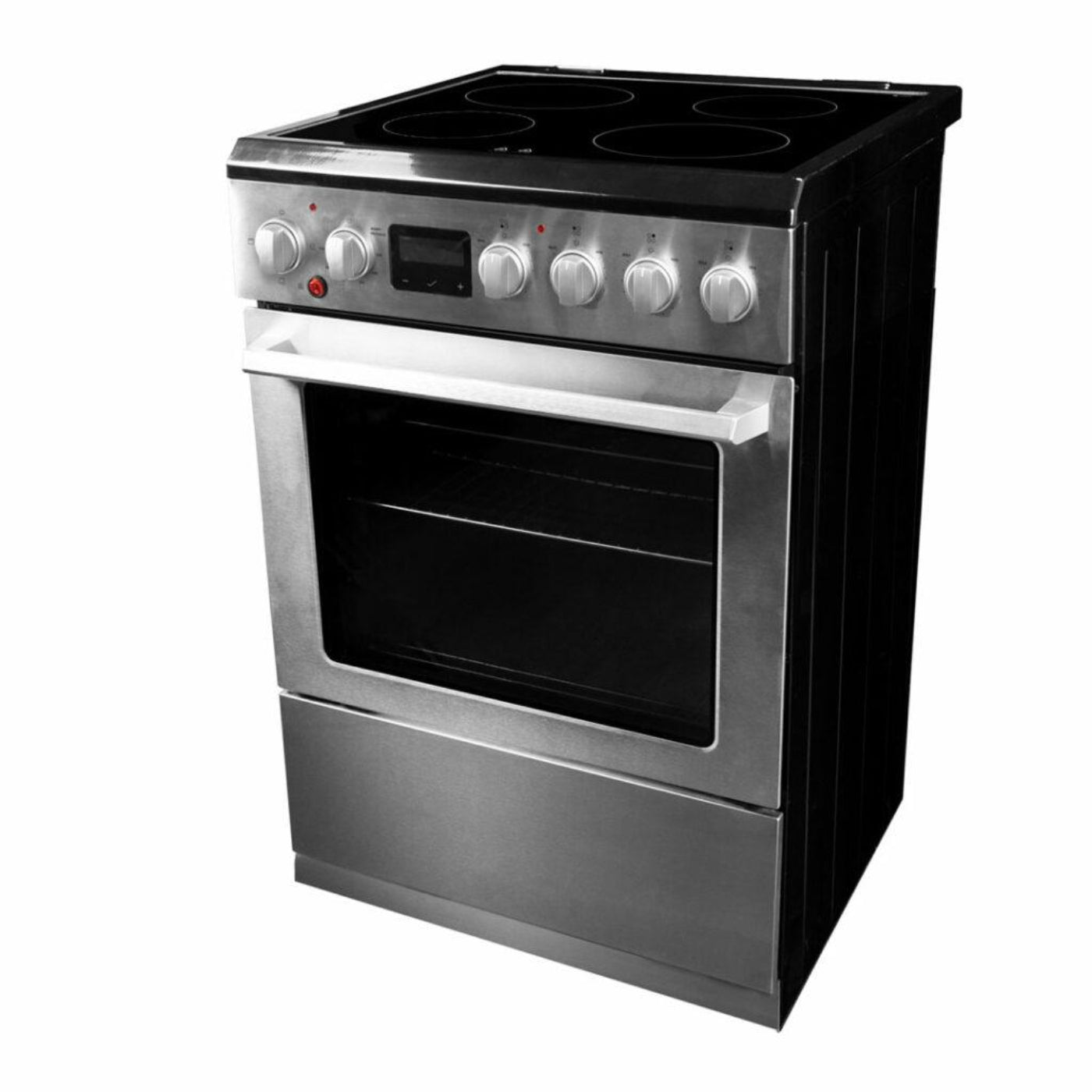 DANBY Danby 24-in TruAirFry Smooth top Slide-in Electric Range in Stainless Steel - DRCA240BSS
